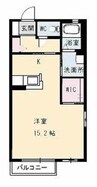 アルトベール青江 1Rの間取り