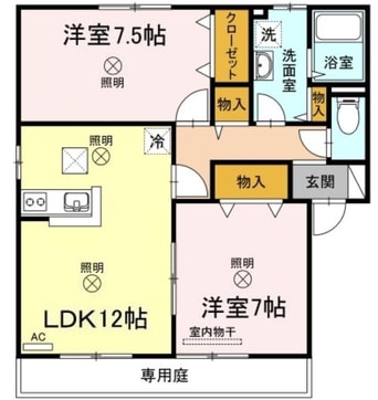 間取図 コンフォール翠　A棟