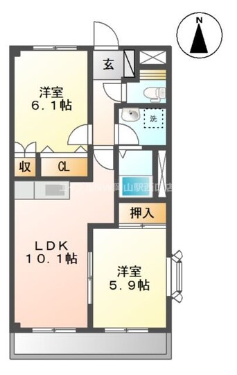 間取図 ベルグランデ高柳