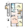 サンテラス　あかね 2LDKの間取り
