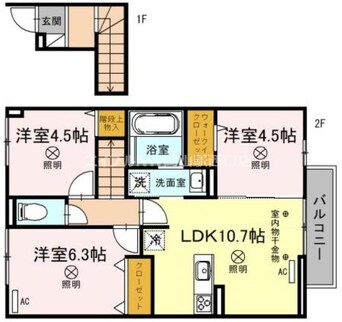 間取図 ブランノワール平田