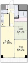 コロニアルリビング西島田ウエストタワー 2LDKの間取り