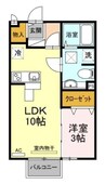 モナリエⅡ 1LDKの間取り