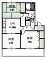 Ｍ’ｓタウン大安寺　Ｃ 3DKの間取り