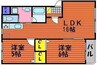 フレシア 2LDKの間取り