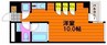 シャインコート岡南町 1Rの間取り