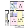 ベントルナータ　Ｂ 2LDKの間取り
