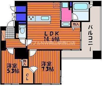 間取図 エンヴィーズライフ岡山大雲寺前