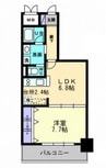アルファレガロ西古松 1LDKの間取り