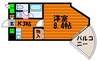 ルシェール 1Kの間取り
