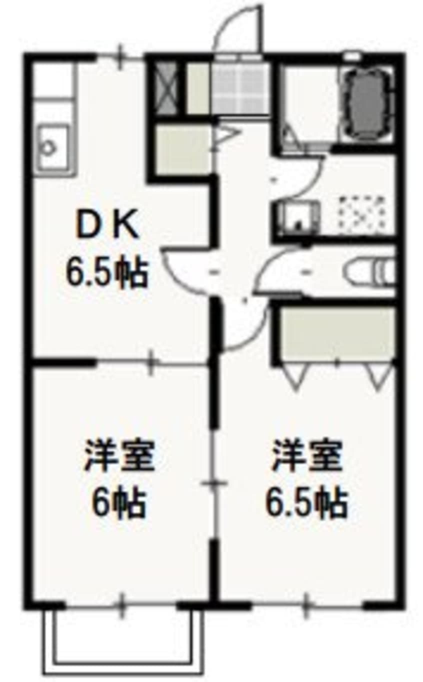 間取図 あさひリバージュＢ
