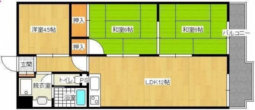 間取図 メゾンド岡文館