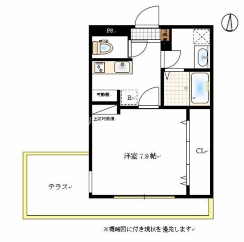 間取図 アロウル大元駅前