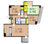 ライオンズマンション岡山医大東 2LDK+Sの間取り