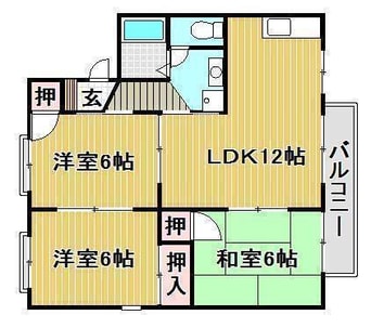 間取図 サンローレルＢ棟