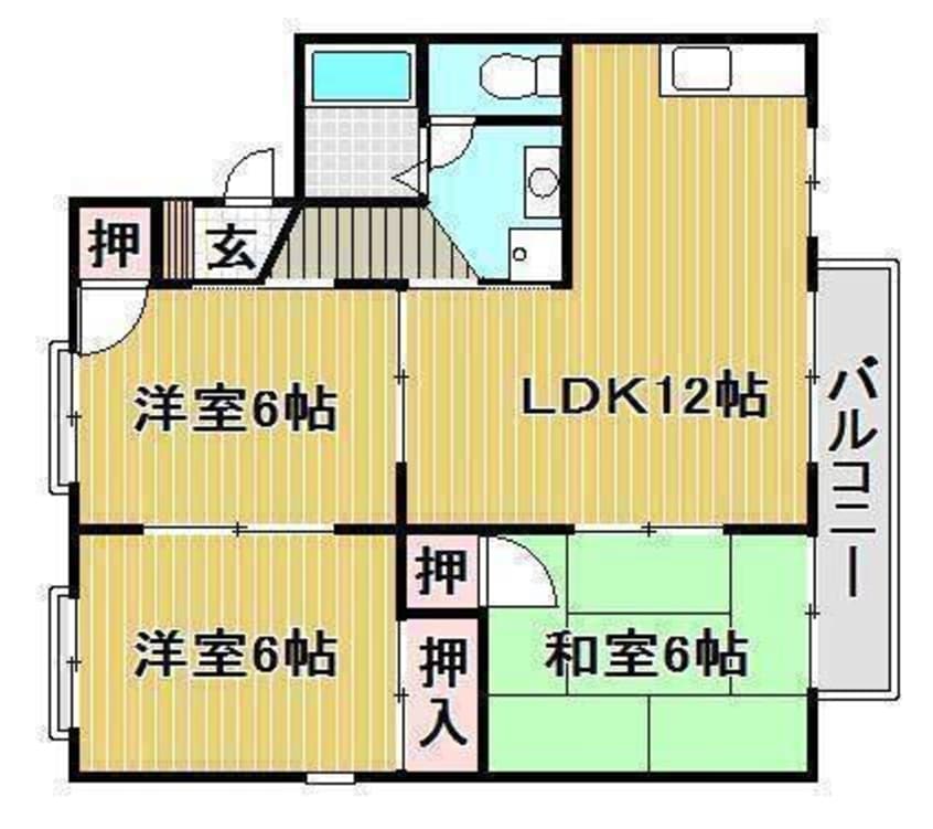 間取図 サンローレルＢ棟