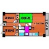 ミヤコハイツ十日市 3LDKの間取り