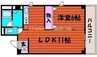 パティオ表町 1LDKの間取り