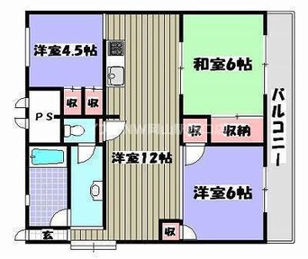 間取図 吉備ハイコーポ