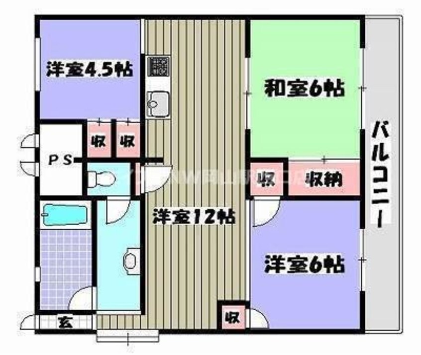 間取図 吉備ハイコーポ