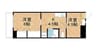 センチュリーふなばし 2Kの間取り