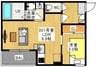 REGALEST 十日市Ⅱ 1LDKの間取り