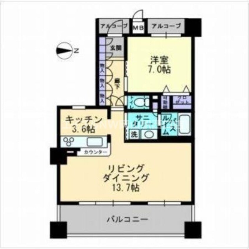 間取図 アルファステイツ桃太郎大通り