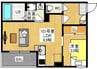 REGALEST 十日市Ⅱ 1LDKの間取り
