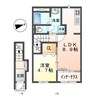 フィールドアップ横井 1LDKの間取り