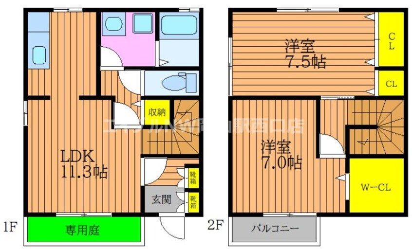 間取図 ボナール伊島