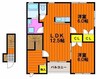 プロスペリティ万倍 2LDKの間取り