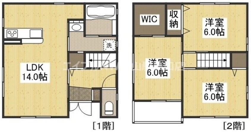 間取図 スカイヒルズ浜タウン　A-3