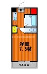 吉原広瀬町マンション 1Rの間取り