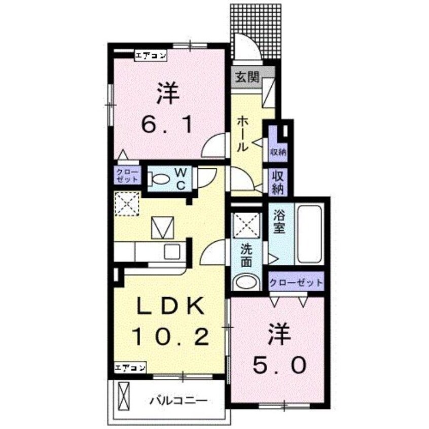 間取図 サンシャインハウスⅣＡ