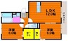 リビングタウン旭川　Ｂ棟 2LDKの間取り