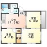 こんにちは 3DKの間取り