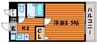 セントラルパーク絵図 1Kの間取り