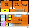 伊島町２丁目メゾネット 2LDK+Sの間取り