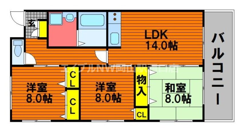 間取図 ルネス今村公園