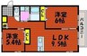 コーラルミナン 2LDKの間取り