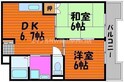 ハイツ岡本の間取図