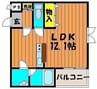 highs top表町 1Rの間取り