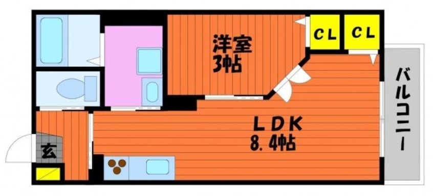 間取図 ウィンクルム東古松B棟