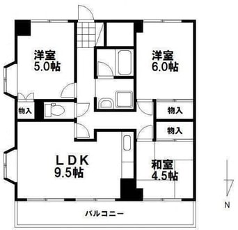 間取図 アンシャンテ岡山