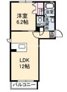 シャーメゾンエスパシオ　２番館　 1LDKの間取り