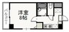 パラッツォ・ミキ 1Kの間取り
