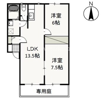 間取図 ピュアローズ　A