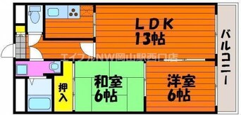 間取図 コロニアルリビング西島田ウエストタワー