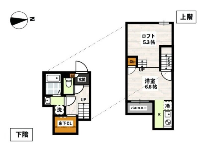 間取図 ADC高島ル・シエル