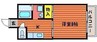 セリバ今 1Kの間取り